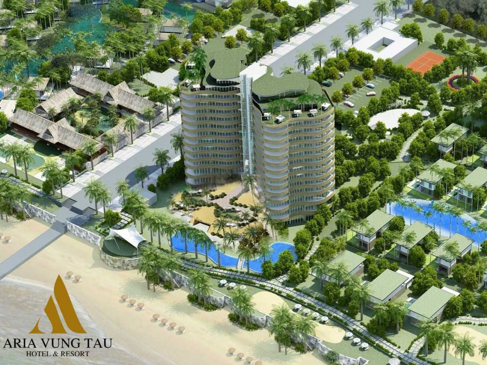 Phối cảnh dự án căn hộ biệt thự Aria Vũng Tàu Hotel & Resort