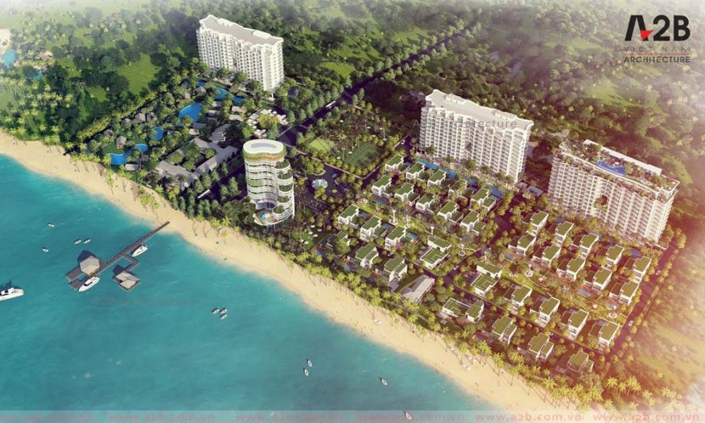 Phối cảnh tổng thể dự án căn hộ biệt thự Aria Vũng Tàu Hotel & Resort