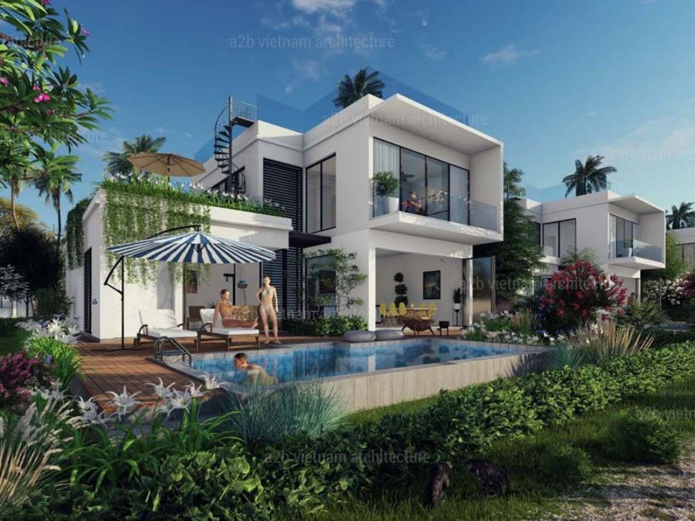 Phối cảnh biệt thự dự án Aria Vũng Tàu Hotel & Resort