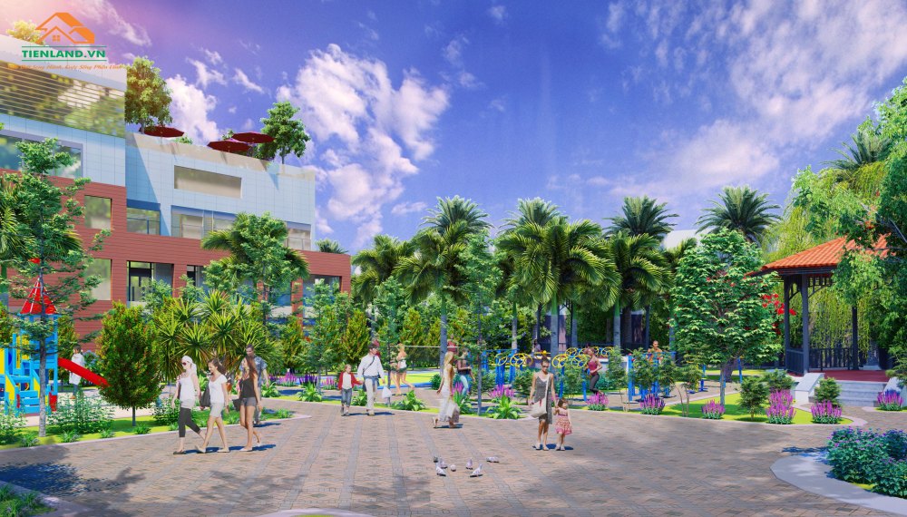Phố đi bộ dự án Nam An New City Bàu Bàng Bình Dương