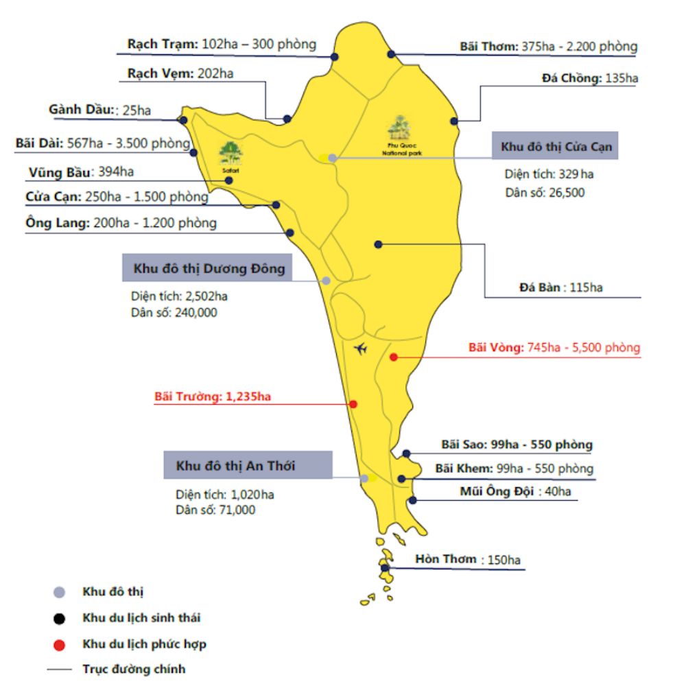 Bản đồ du lịch Phú Quốc
