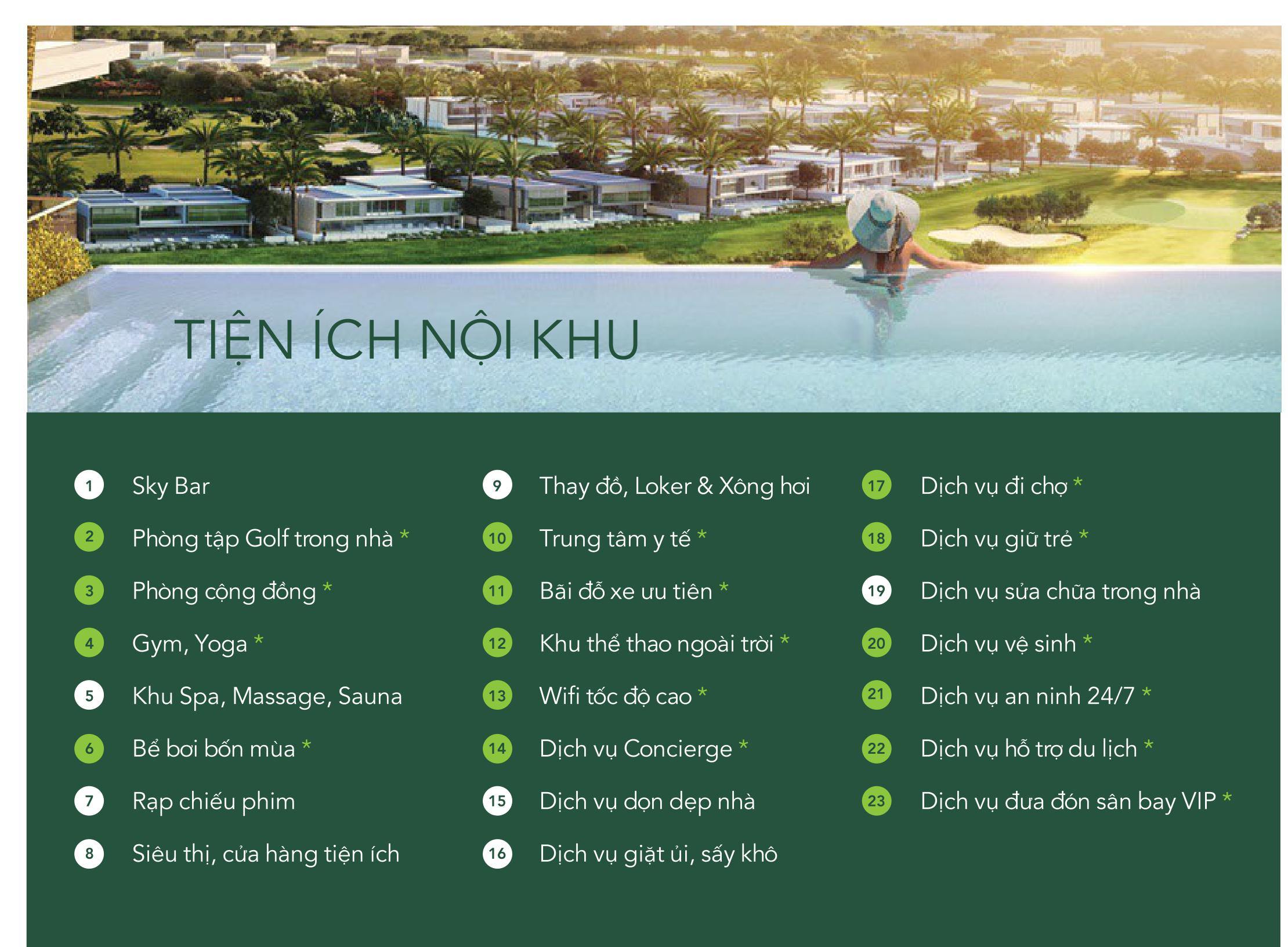Tiện ích nội khu đẳng cấp tại dự án Golf View Đà Nẵng