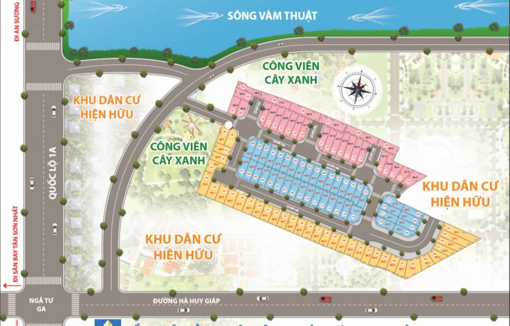 Mặt bằng dự án Thạnh Xuân Riverside 