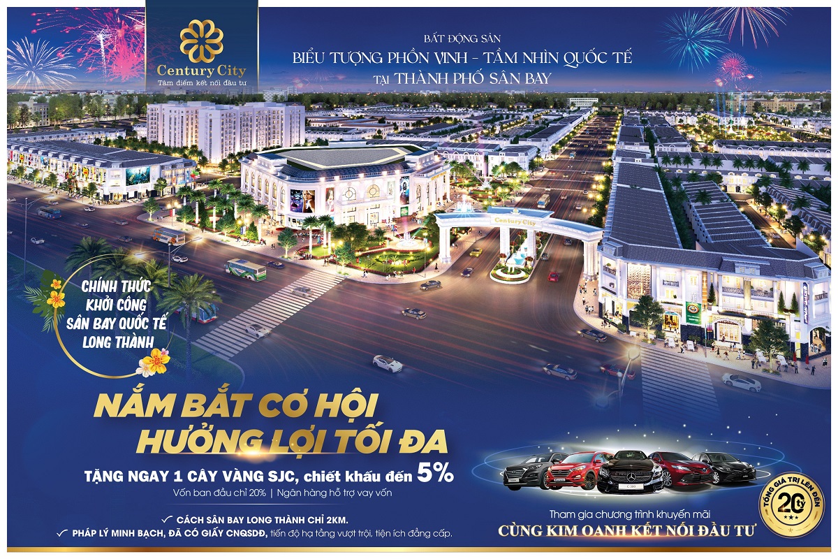 Nắm bắt co hội hưởng lợi tối đa cùng khu đô thị Century City