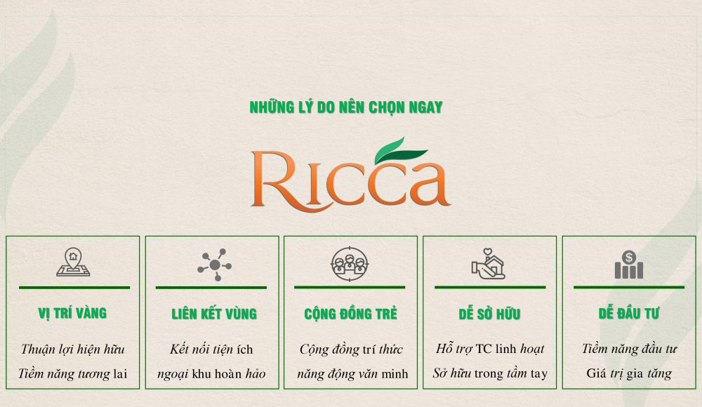 Điểm mạnh dự án căn hộ chung cư Ricca Quận 9