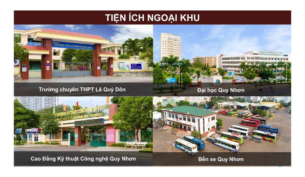 Tiện ích ngoại khu căn hộ Grand Center Quy Nhơn 