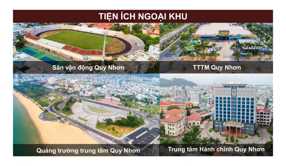 Tiện ích ngoại khu căn hộ Grand Center Quy Nhơn 