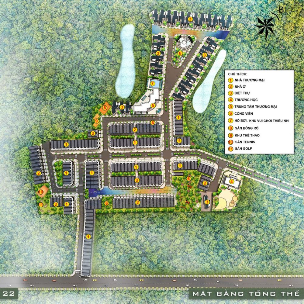 Mặt bằng tổng thể dự án Wonder Home Đồng Xoài Bình Phước