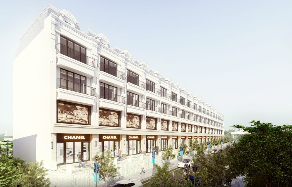 Thiết kế nhà liên kế thương mại dự án Wonder Home Đồng Xoài Bình Phước