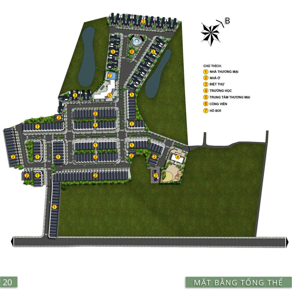 Mặt bằng tổng thể tiện ích dự án Wonder Home Đồng Xoài Bình Phước
