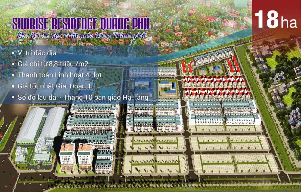 Phối cảnh dự án đất nền Sunrise Residences