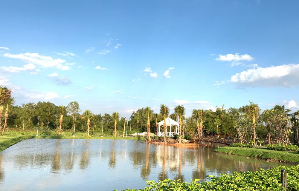 Hình ảnh thực tế ven sông dự án Saigon Garden Riverside Village