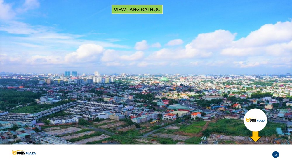 Vị trí View Làng đại học của dự án Bcons Plaza