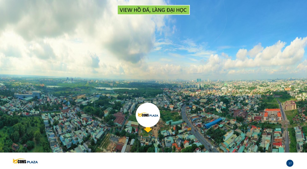 Vị trí View Hồ Đá, Làng đại học của dự án Bcons Plaza