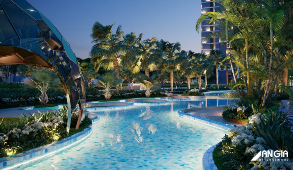 Công viên kênh đào bên trong nội khu dự án An Gia