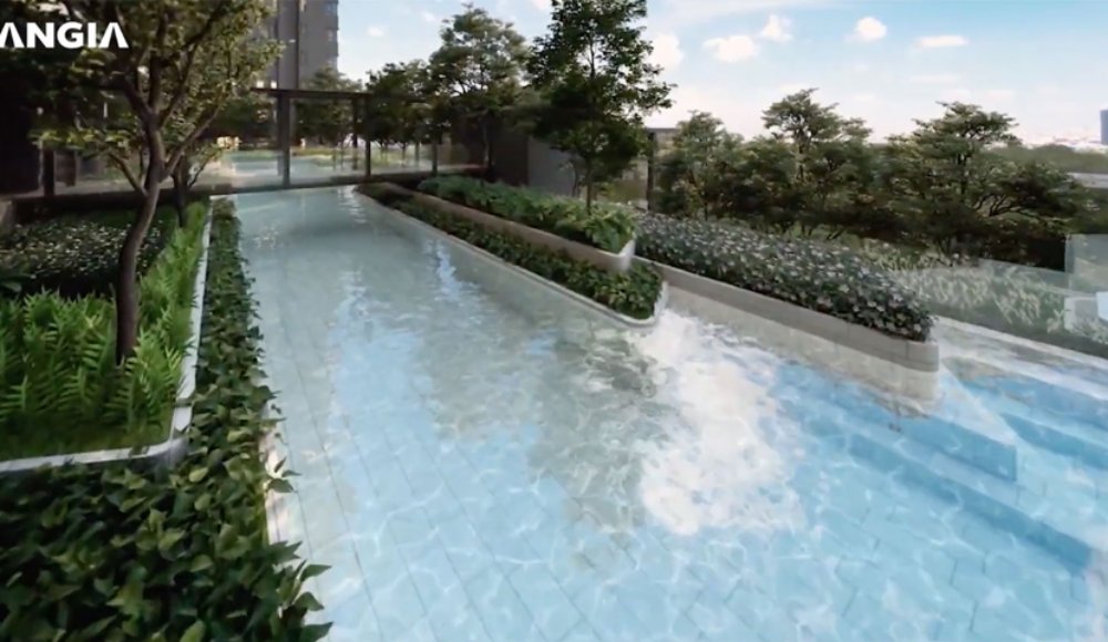 Phối cảnh Công viên nước bên trong dự án West Gate Bình Chánh