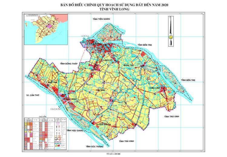 Bản đồ sử dụng đất Vĩnh Long