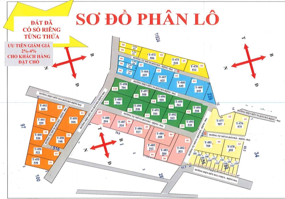 Mặt bằng dự án Happy Garden Hồ Tràm Bà Rịa