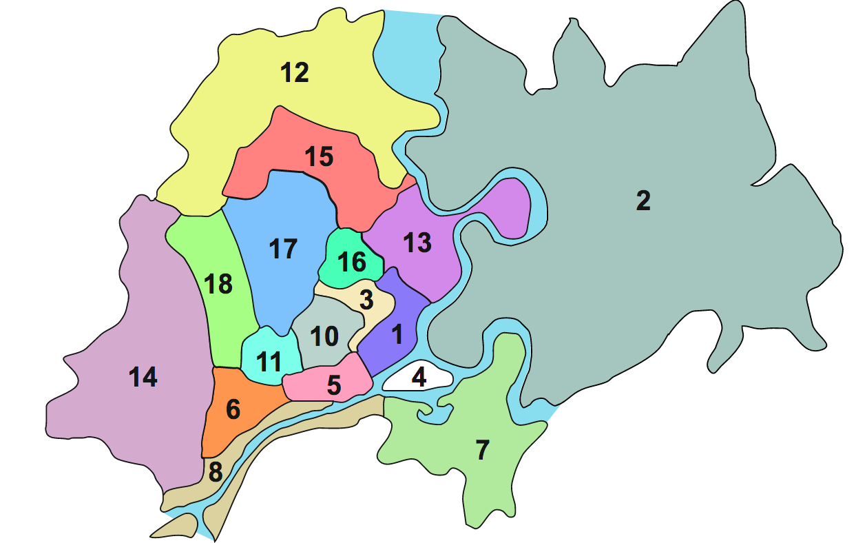 Bản Đồ Các Quận Tp Hcm (Sài Gòn) Năm 2021