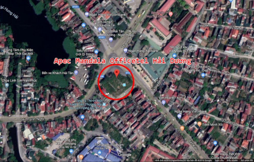 Vị trí căn hộ Condotel Apec Mandala Wyndham Hải Dương trên Google Maps