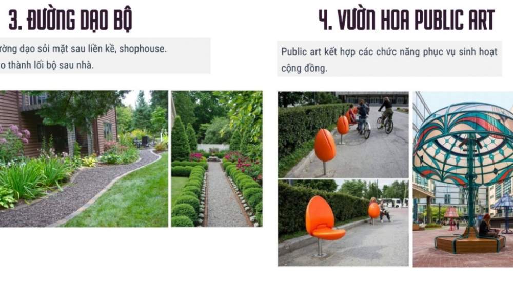 Đường đi bộ và vuồn hoa Public Prt của FLC Legacy Kontum 