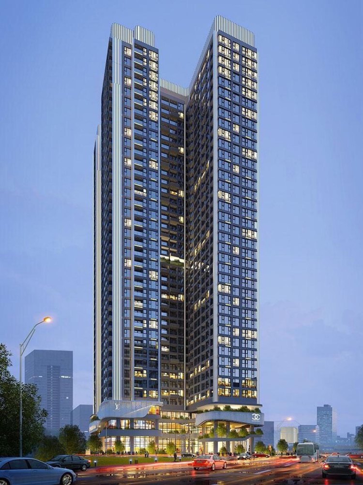 Phối cảnh chung cư Hoàng Huy Grand Tower