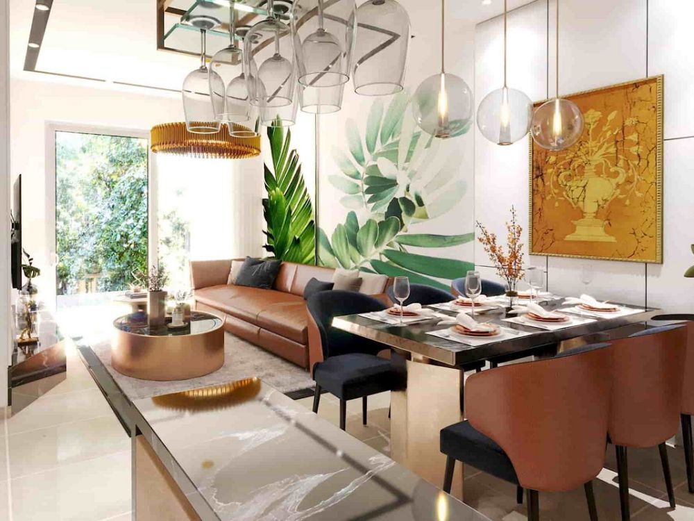 Thiết kế phòng khách tại căn hộ Minh Quốc Plaza