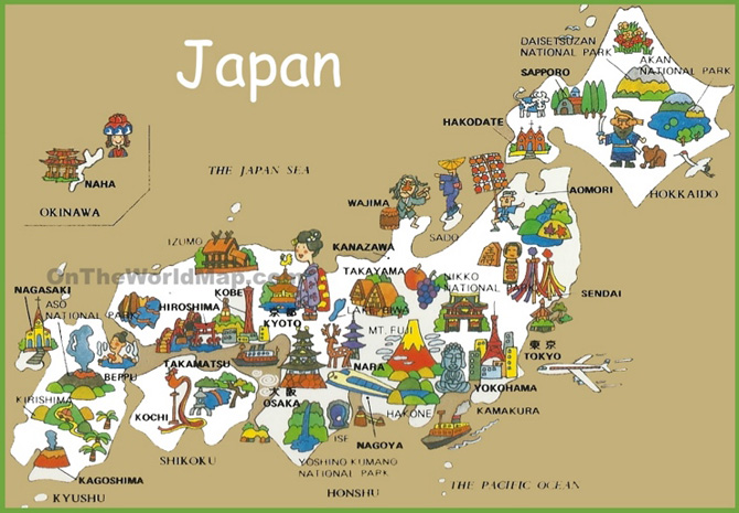 Bản Đồ Nhật Bản (Japan) Khổ Lớn Mới Nhất Năm 2023