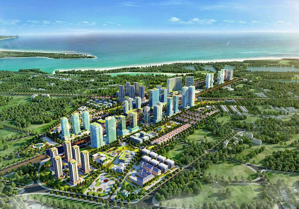 Phối cảnh dự kiến của dự án khu đô thị mới Nam Vũng Tàu