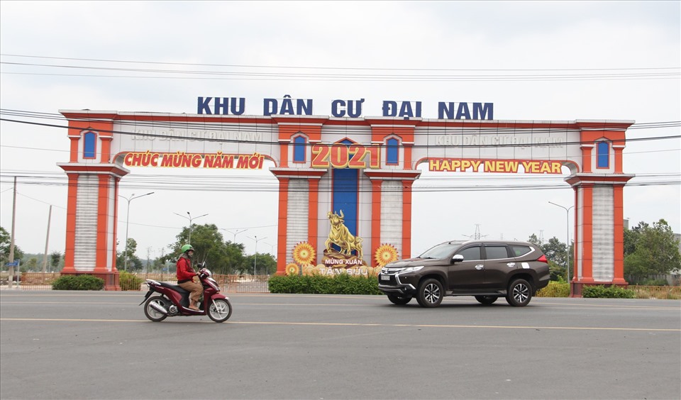 Dự Khu dân cư Đại Nam tại huyện Chơn Thành, tỉnh Bình Phước được phê duyệt từ tháng 6/2018 với diện tích 96,7ha, đáp ứng nơi ở cho khoảng 12.000 dân.