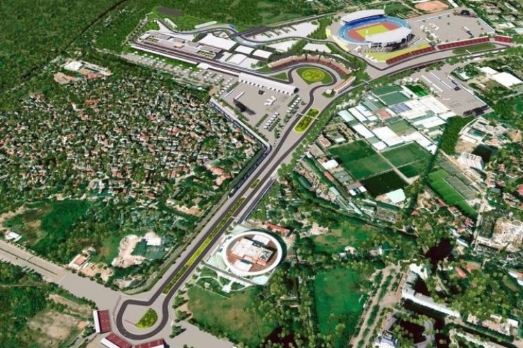 Phối cảnh đường đua F1 Việt Nam