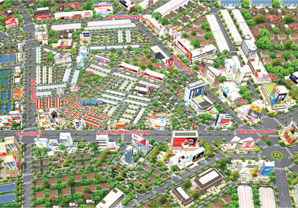 Phối cảnh dự án Hài Mỹ New City Bình Dương