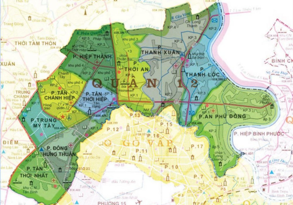 Bản đồ Quận 12