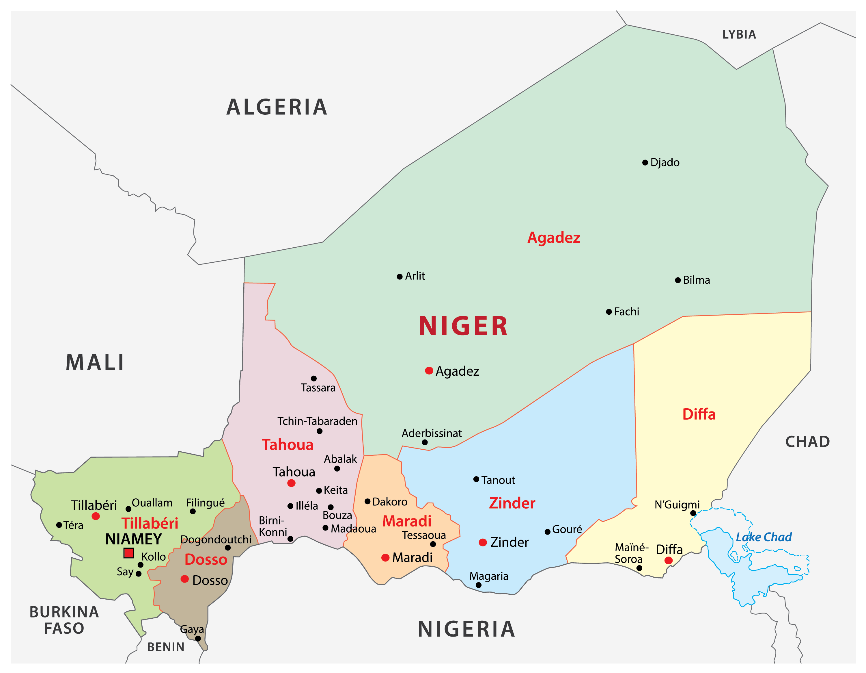 Niger on the World Map Beyond - 10104610 4 Niger Map