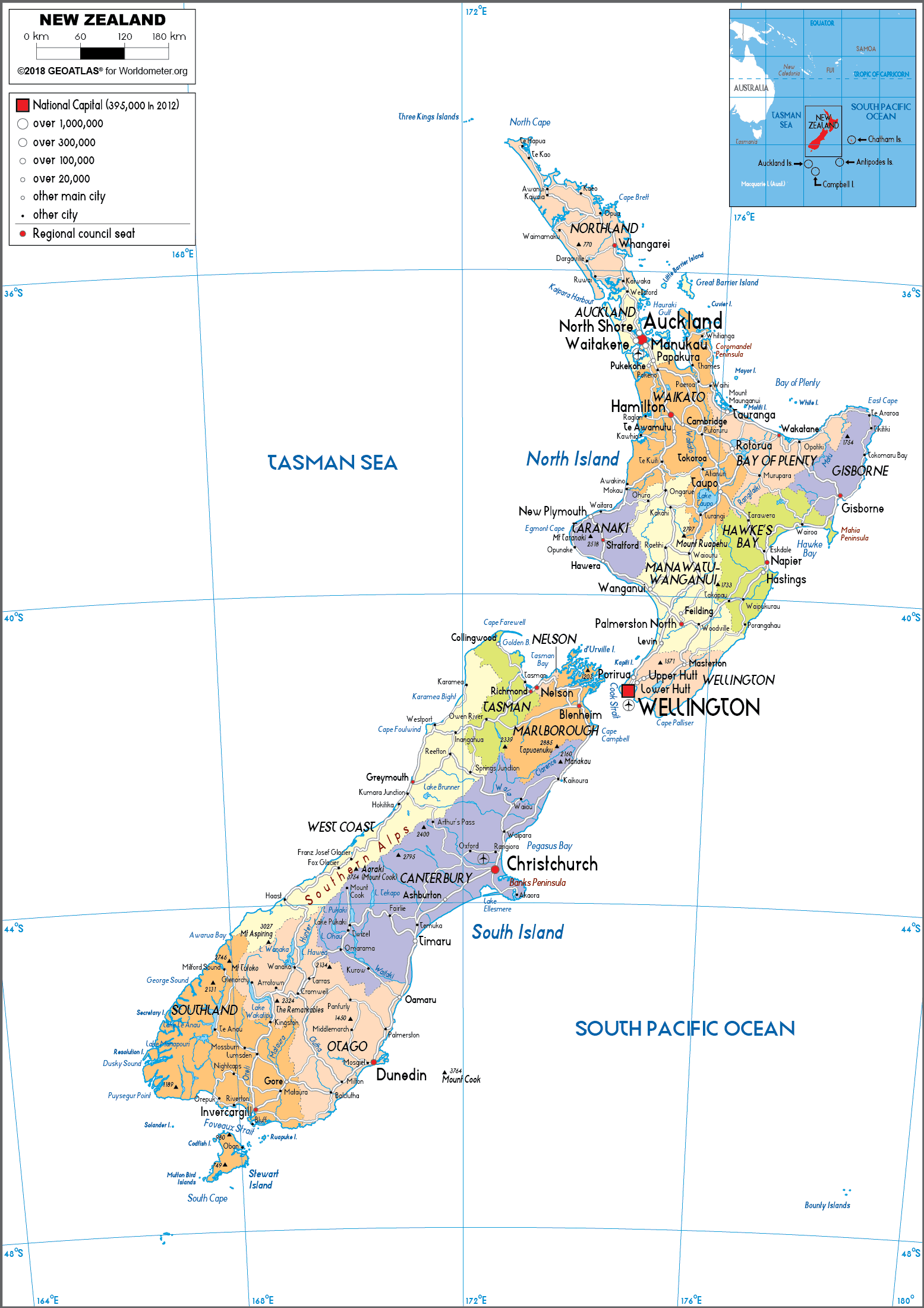 10111818 2 new zealand map