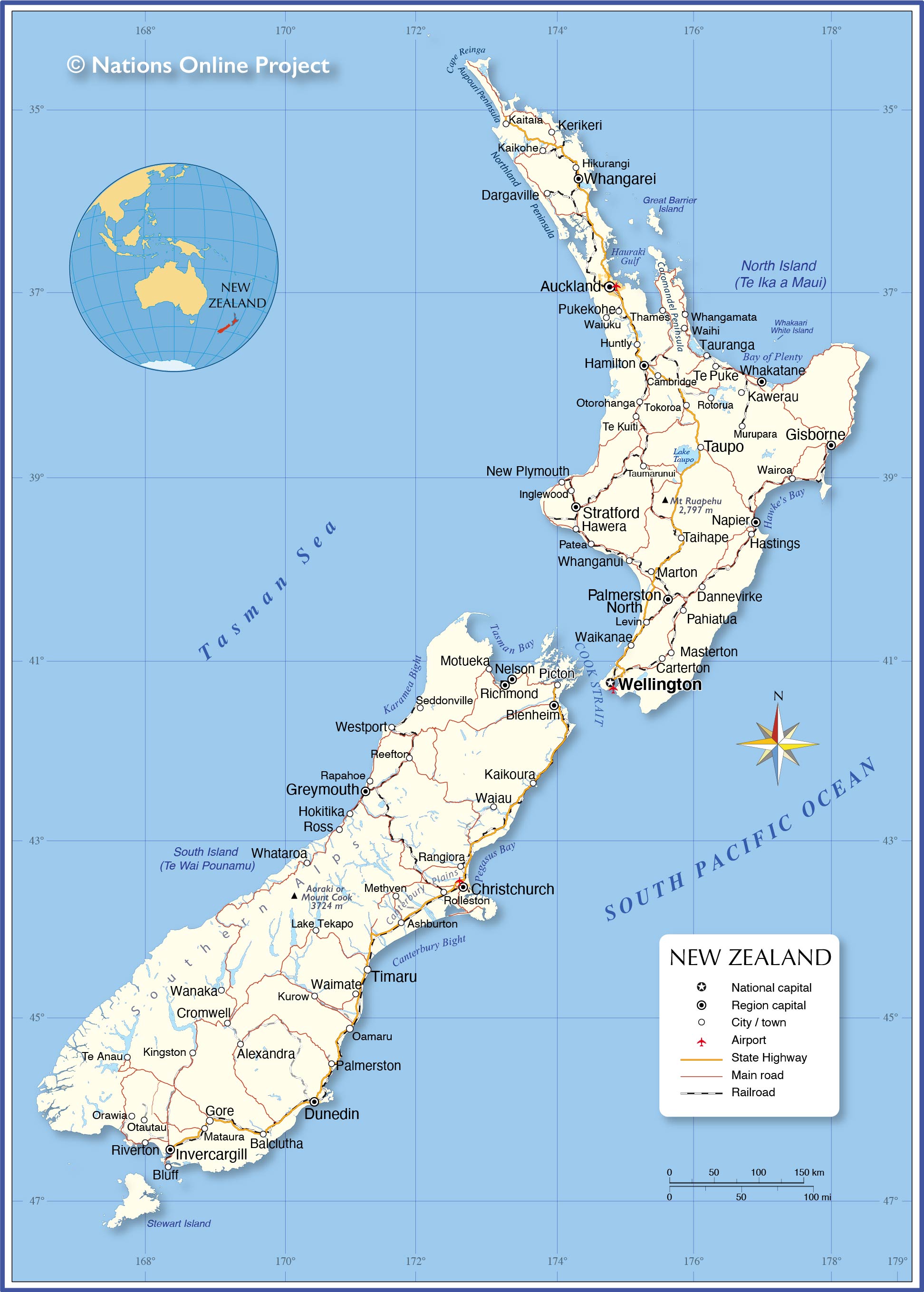 10112001 4 new zealand map
