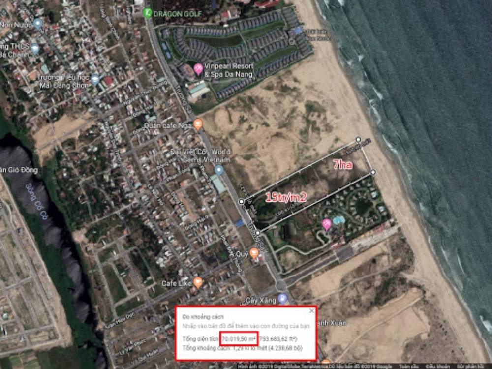 Vị trí dự án Non Nước Beach Đà Nẵng trên thực tế