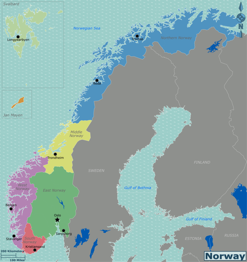 Cập nhật 2023: Bản đồ hành chính đất nước Na Uy (Norway Map) phóng to năm 2023, , Bản đồ