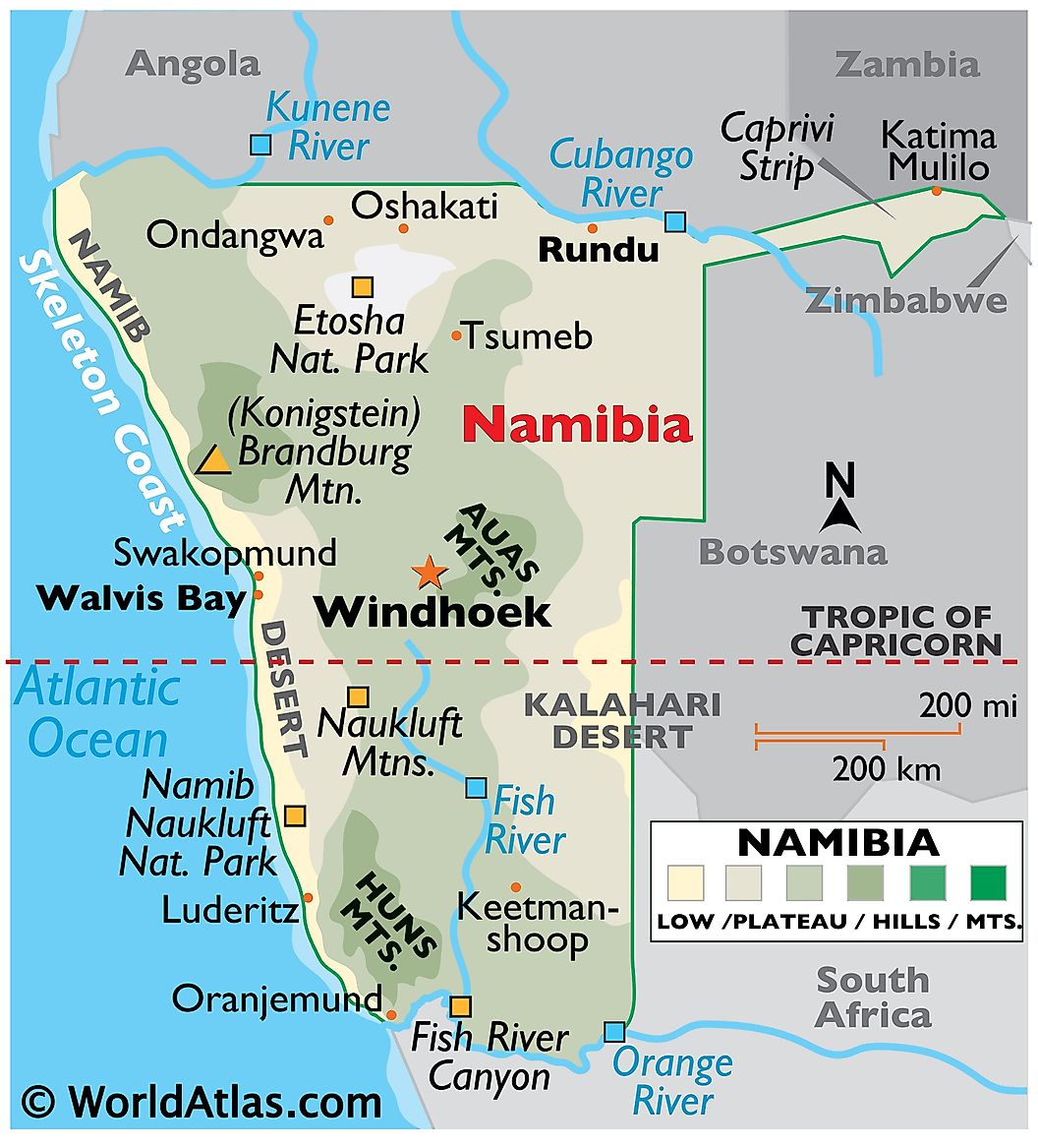 10163214 2 namibia map