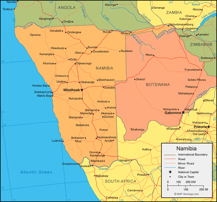 10163235 4 namibia map