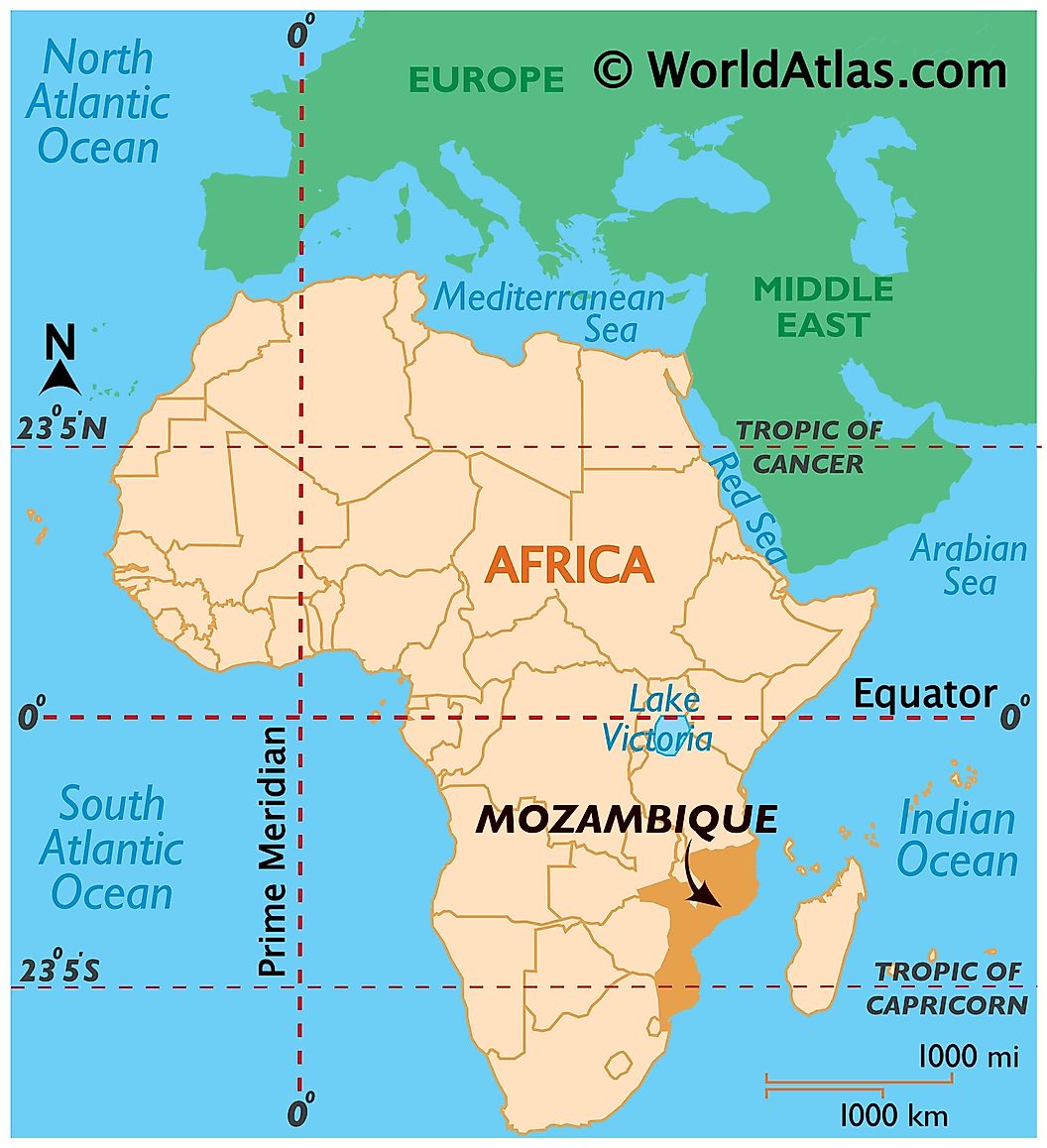 Cập nhật 2023: Bản đồ hành chính đất nước Mozambique (Mozambique Map) phóng to năm 2023, , Bản đồ