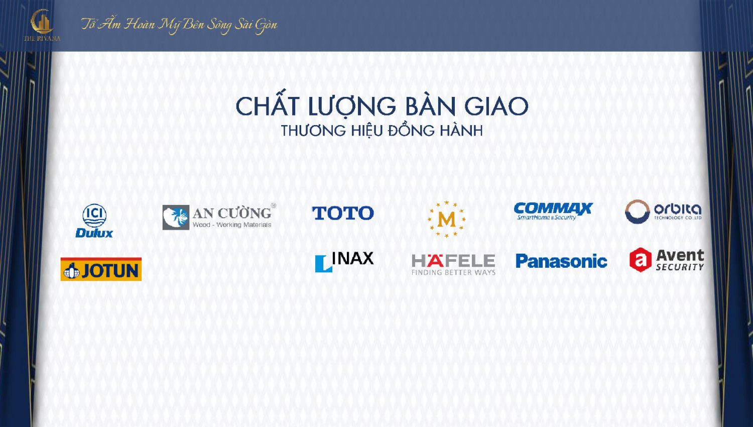 Chất lượng bàn giao thương hiệu đồng hành dự án căn hộ The Rivana Đạt Phước