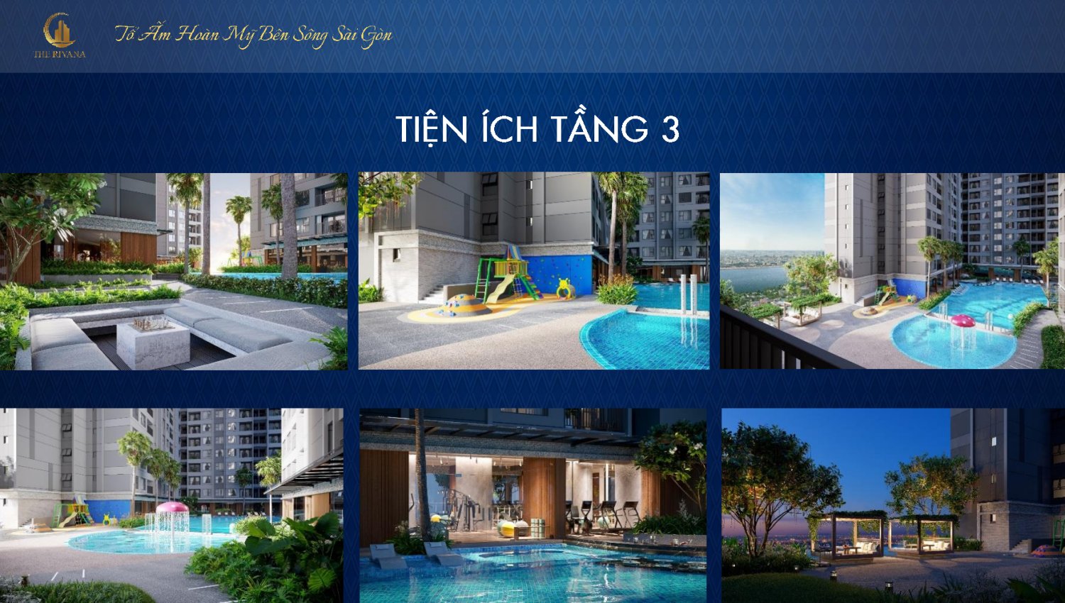 Thiết kế tiện ích tầng 3 dự án