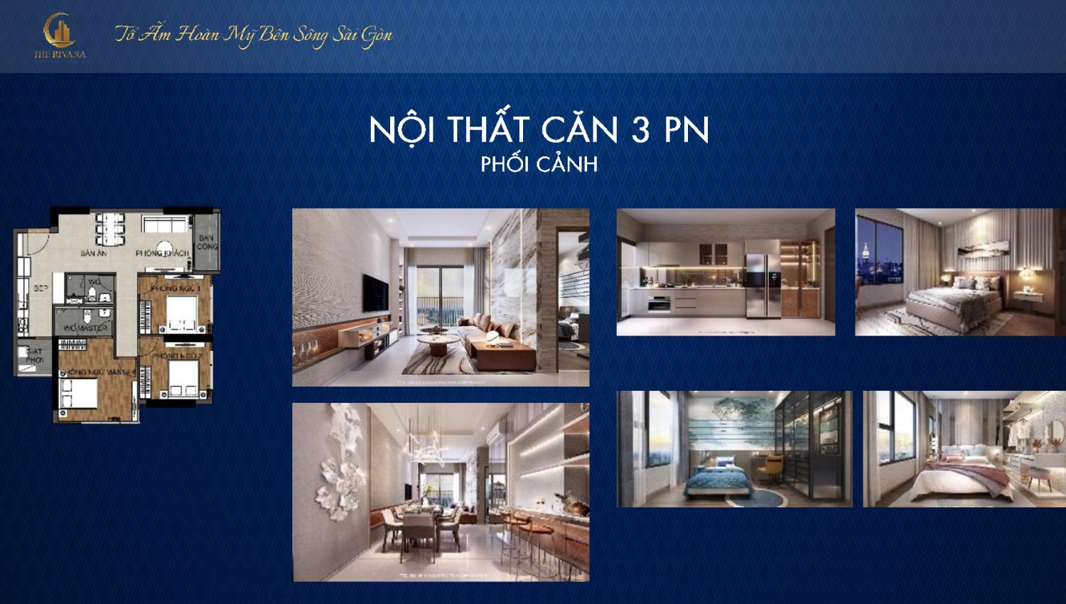 Thiết kế nối thất căn 3 phòng ngủ