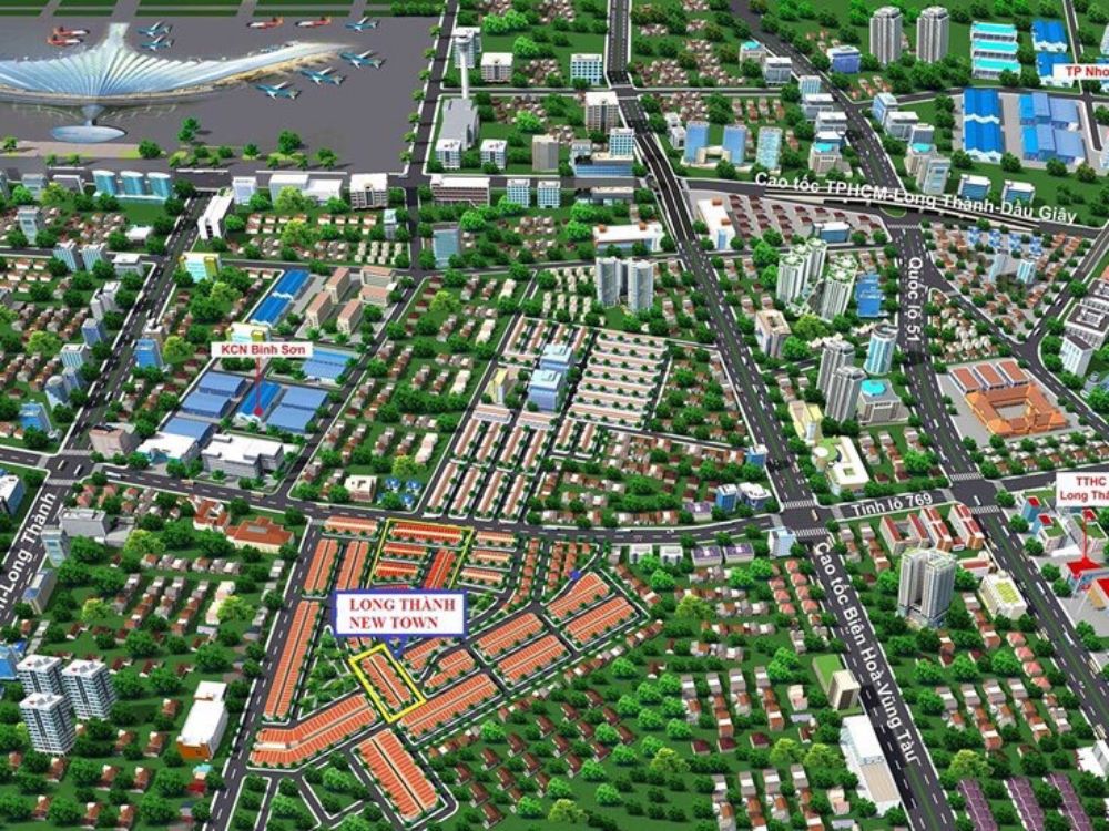 Phối cảnh dự án đất nền Long Thành New Town