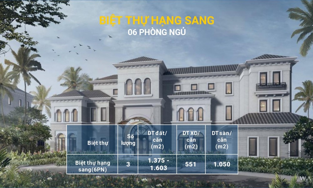 Thiết kế biệt thự siêu sang 6 tầng dự án nghĩ dưỡng Grand Bay Townhouse Hạ Long