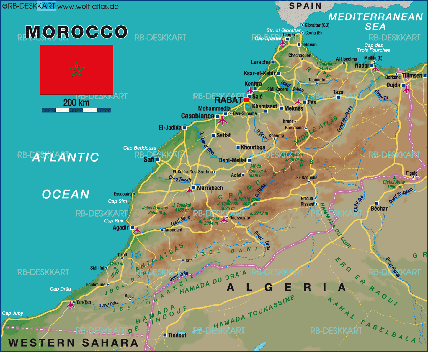 11120217 5 Morocco Map 