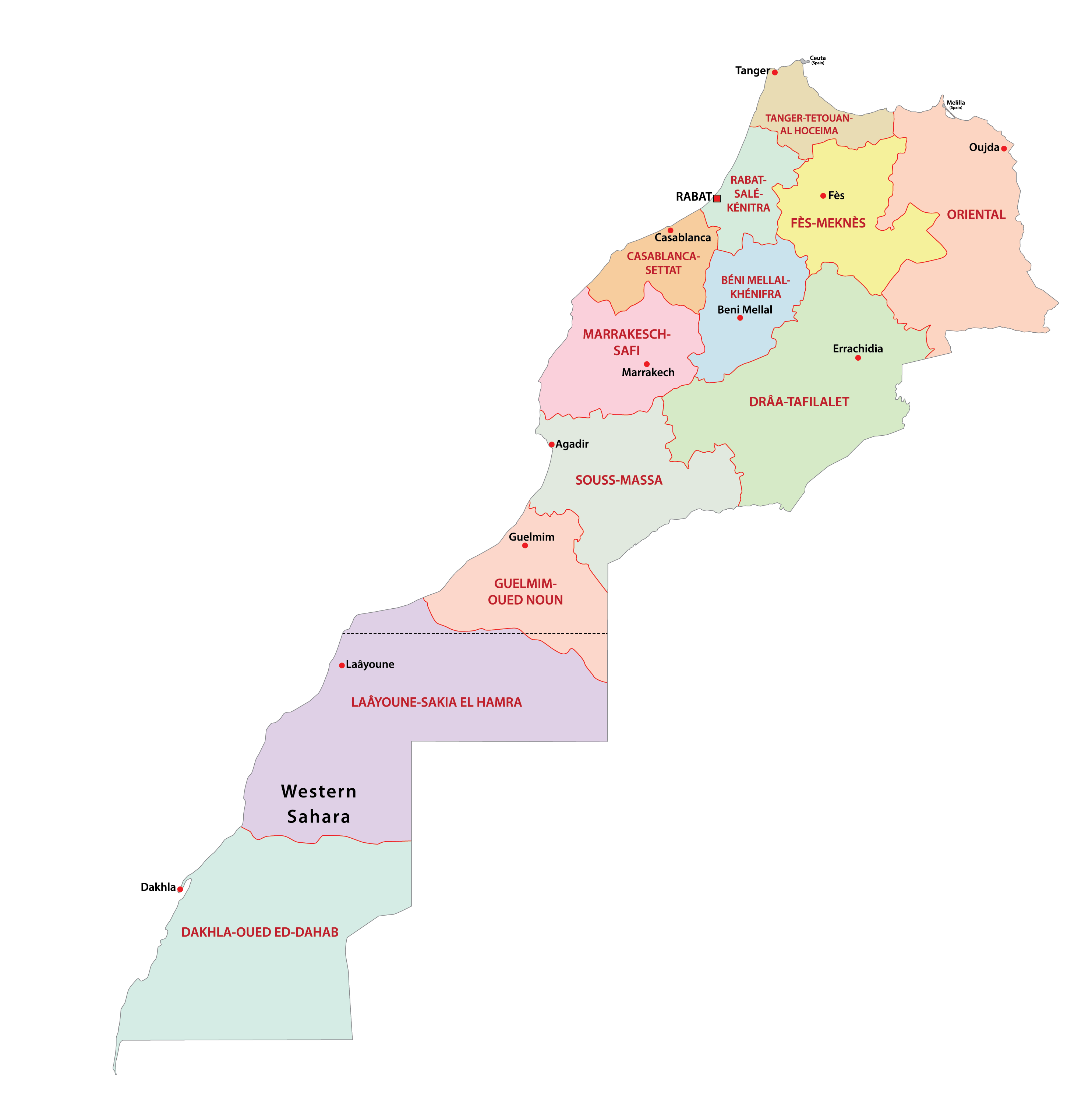 11120225 4 Morocco Map 