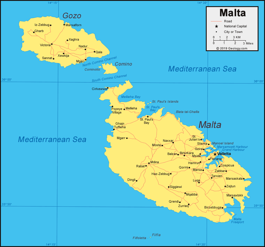 Mapa De Malta Pais Insular Europe Map Malta Malta Map - vrogue.co