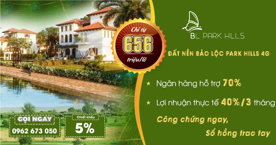 Chính sách dự án Bảo Lộc Park Hill tháng 11/2020